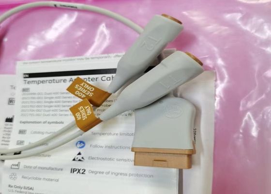 GE Temperature Cable Assy Dual Temp 0.5m  400 series only  REF: 2016998-001