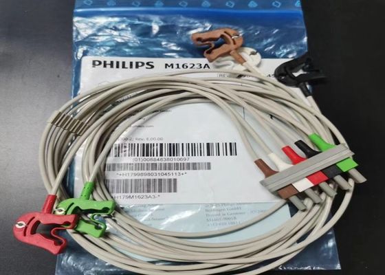 PHILIP M1623A Medical Device Consumables , 5 Lead ECG Cable 989803104511