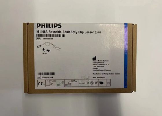 Philip M1196A Adult Spo2 Sensor Reusable 3m D Head 8 Pins White Color