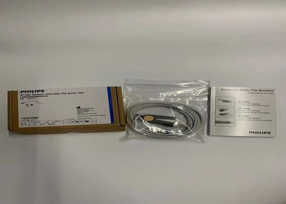 Philip M1196A Adult Spo2 Sensor Reusable 3m D Head 8 Pins White Color