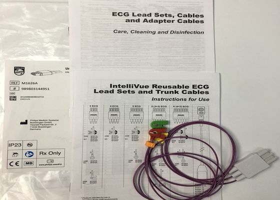 M1626A Interllivue Reusable ECG Lead Set Cables For Hospitals Clinics