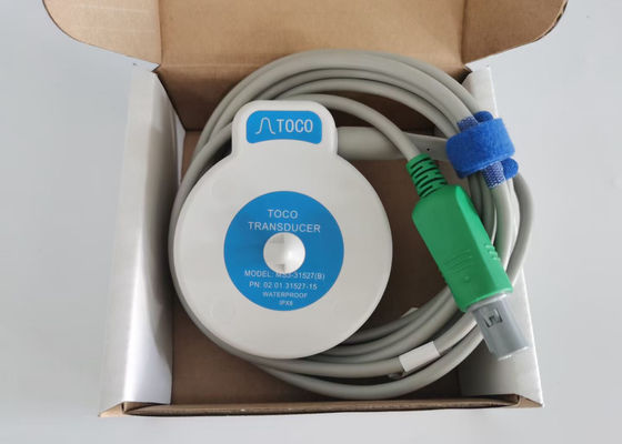 MS3-31527 Toco Transducer Probe 6 Needle Single Slot Blue Ribbon Velcro 2.5m Length
