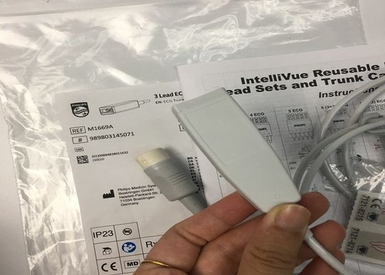 M1669A Interllivue Reusable 3 Lead ECG Cable aAMI/IEC 2.7M TPU Material