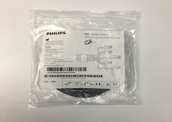 PHLIP Efficia Reusable 5 Lead ECG Cable IEC Limb For Adults