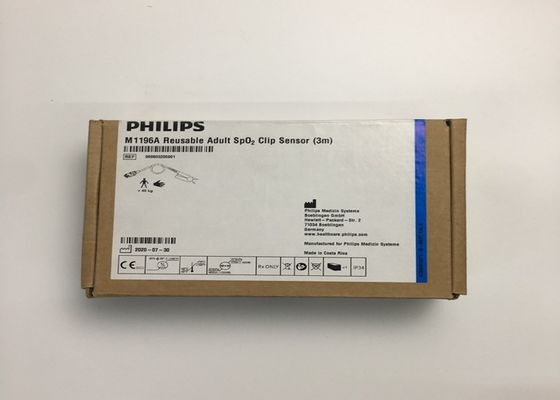 Phlip M1196A ECG Replacement Parts , Finger Clip Sensor 3M With 8 PIN Connector