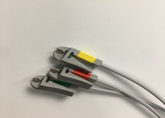 3 Lead ECG Trunk Cable 2106309-002 With Intergrated Grabber Leadwire 12FT