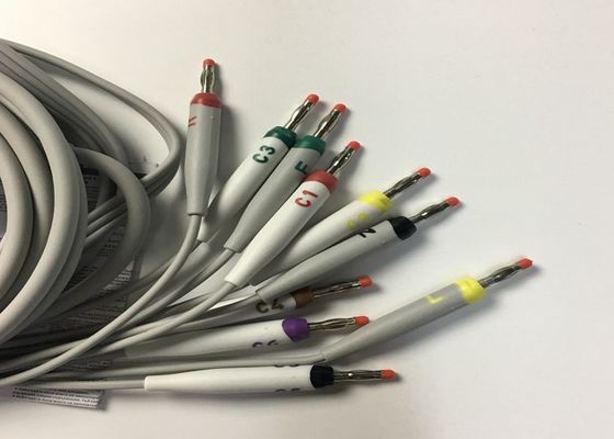 10 Lead ECG Replacement Parts Cable GE2104726-001 EU Standard
