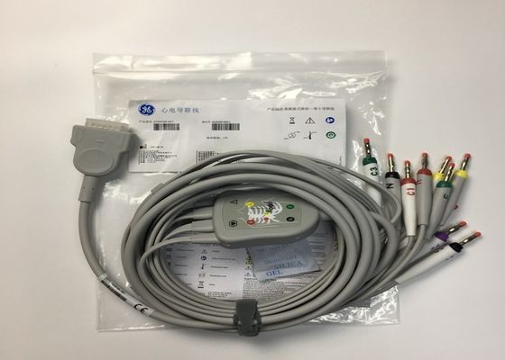 10 Lead ECG Replacement Parts Cable GE2104726-001 EU Standard