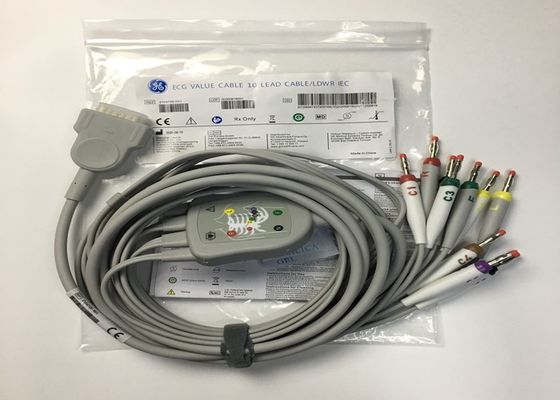 10 Lead ECG Replacement Parts Cable GE2104726-001 EU Standard