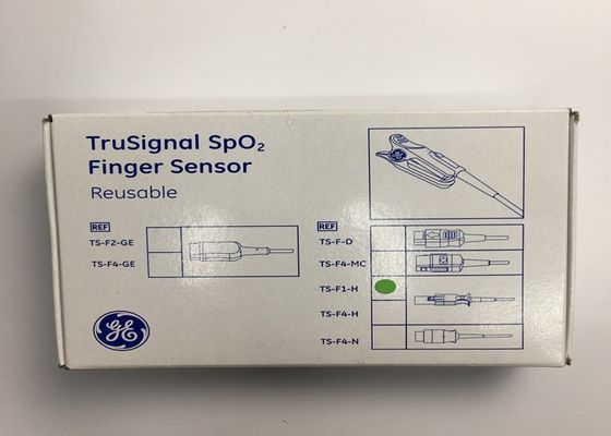 Reusable Medical Equipment Spare Parts , Trusignal Spo2 Finger Sensor Round Shaped 1M