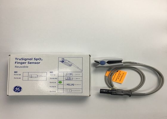 Reusable Medical Equipment Spare Parts , Trusignal Spo2 Finger Sensor Round Shaped 1M