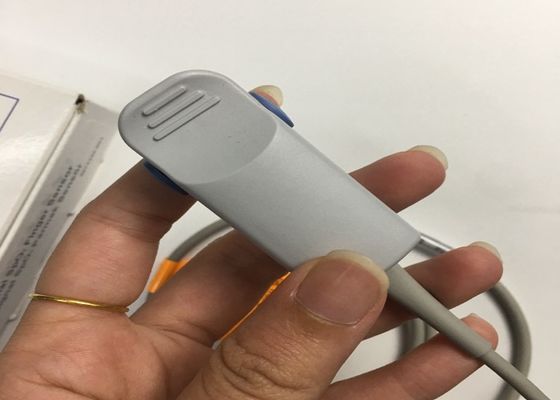 Reusable Medical Equipment Spare Parts , Trusignal Spo2 Finger Sensor Round Shaped 1M