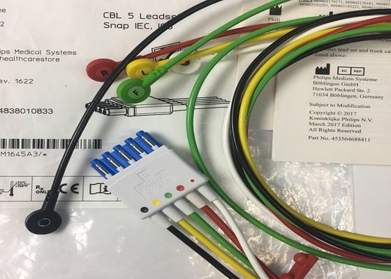 M1645A IntelliVue Medical Equipment Spare Parts Cables 5 Leadset