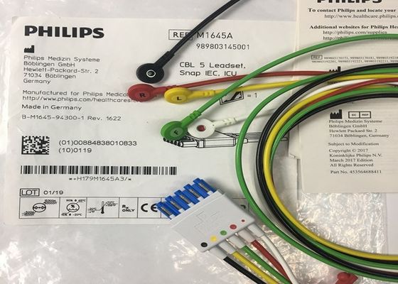 M1645A IntelliVue Medical Equipment Spare Parts Cables 5 Leadset