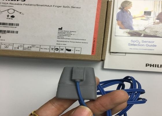 M1192A Resuable Small Finger SpO2 Sensor for Pediatric Adult D Shape 8 Pins 1.5M