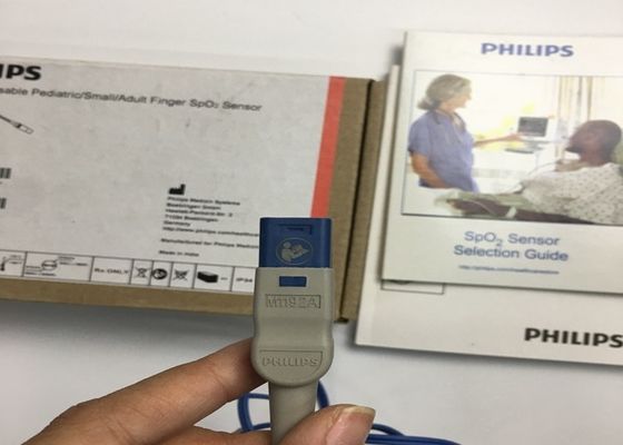 M1192A Resuable Small Finger SpO2 Sensor for Pediatric Adult D Shape 8 Pins 1.5M