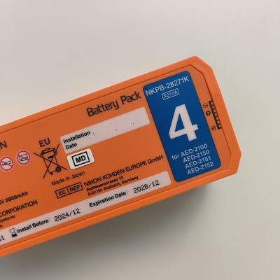 Nihon Kohden AED Defibrillator Battery Orange AED-2100aed-2150aed-215aed-2152 Nkpb-28271k X217A
