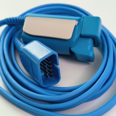 NIHON KOHDEN Patient Monitor Finger Probe Adult SpO2 Clip P225F MODEL:TL-201T  L 1.6m