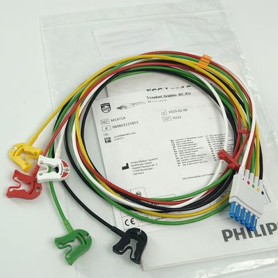 PHILIP Patient Monitor Medical Device Consumables CBL 5 Leadset Grabber IEC ICU REF M1971A 989803125851