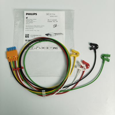 989803125871 Medical Device Consumables PHILIP Patient Monitor Original CBL 5 Leadset Grabber IEC OR  REF M1974A