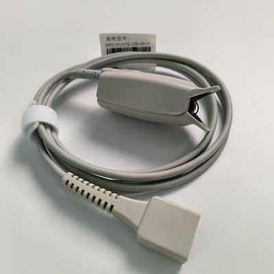 Original Split Adult Finger Clip Blood Oxygen Probe Encrypted 9 Pin DB9 Trapezoidal PN 15-100-0013