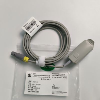 Integrated Adult Finger Clip Blood Oxygen Probe With 5 Needles Yellow Lemo Connector PN 15-100-0010