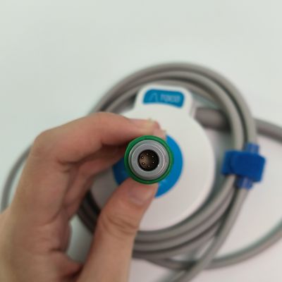 Fetal Monitoring And Uterine Contraction TOCO Probe 6 Pin Single Slot Blue Model MS3-31527