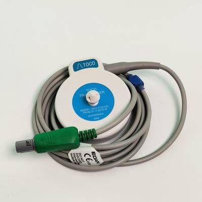 Fetal Monitoring And Uterine Contraction TOCO Probe 6 Pin Single Slot Blue Model MS3-31527