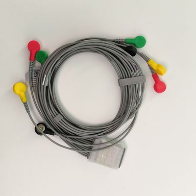 Original Dynamic Holter ECG Lead Wire 12 Lead Button Type REF EL10NISH01 IPN 01.57.471450