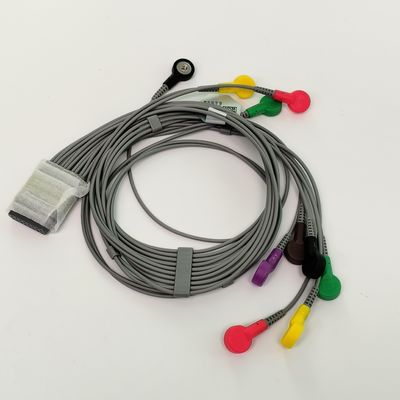 Original Dynamic Holter ECG Lead Wire 12 Lead Button Type REF EL10NISH01 IPN 01.57.471450
