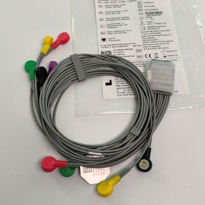 Original Dynamic Holter ECG Lead Wire 12 Lead Button Type REF EL10NISH01 IPN 01.57.471450