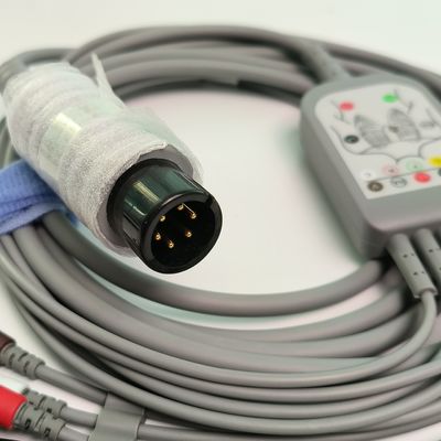 REF EC05DAS061 Monitor Heart Wire Integrated 5 Lead Defibrillation Resistant Buckle Type