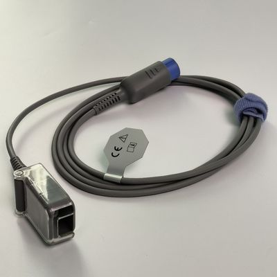 REF SHEC3 Blood Oxygen Extension Cable 2M Blue Round Head Single Slot 7 Pin L 2.0 Meters