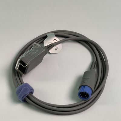 REF SHEC3 Blood Oxygen Extension Cable 2M Blue Round Head Single Slot 7 Pin L 2.0 Meters