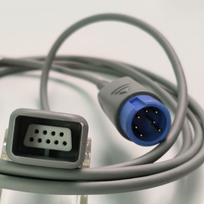 REF SHEC3 Blood Oxygen Extension Cable 2M Blue Round Head Single Slot 7 Pin L 2.0 Meters