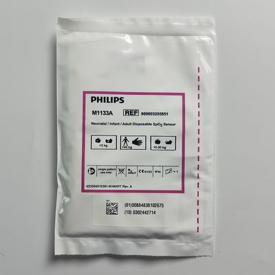 PHILIP  Original M1133A Neonatal / Infant / Adult Disposable SpO2 Sensor REF: 989803128551