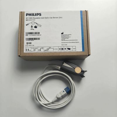 PHILIP  Original M1196S Reusable Adult SpO2 Clip Sensor （2m） REF：989803174381