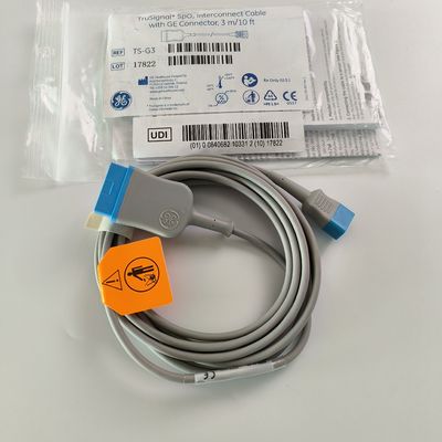 GE Original Datex-Ohmeda TruSignal SpO2 Interconnect Cable 3m REF: TS-G3
