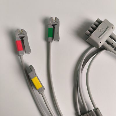 CareFusion GE Original Multi-Link ECG Lead wire 3-Lead Grabber IEC 74cm / 29in. REF: 412682-003