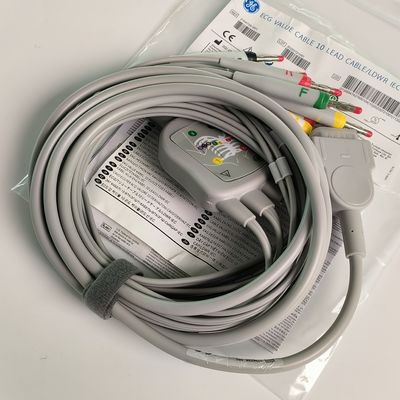 Electrocardiogram Machine Integrated 12 Lead Wire With 15 Pins European Standard IEC Banana Head 4.0