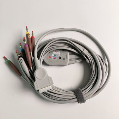 Electrocardiogram Machine Integrated 12 Lead Wire 15 Pin Banana Head 4.0 Chest Guide 3.2M