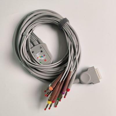 Electrocardiogram Machine Integrated 12 Lead Wire 15 Pin Banana Head 4.0 Chest Guide 3.2M