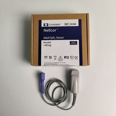 COVIDIEN Original  Adult SpO2 Sensor Reusable ＞40kg  Technology REF：DS100A