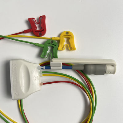 Three Guide European Standard Clamp With Blood Oxygen Connector ECG 3-Lead Grabber REF:989803171911