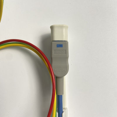 Three Guide European Standard Clamp With Blood Oxygen Connector ECG 3-Lead Grabber REF:989803171911