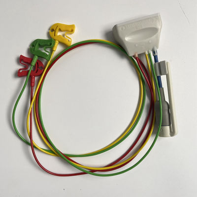 Three Guide European Standard Clamp With Blood Oxygen Connector ECG 3-Lead Grabber REF:989803171911