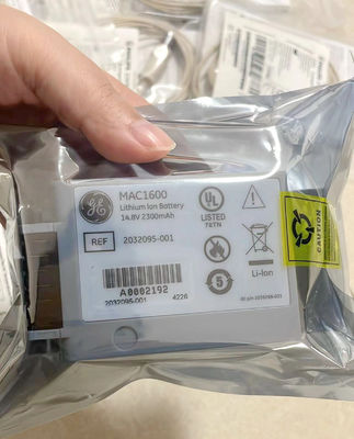 GE MAC1600 ECG Machine Battery   14.8V 2.3Ah 37Wh   REF 2032095-001