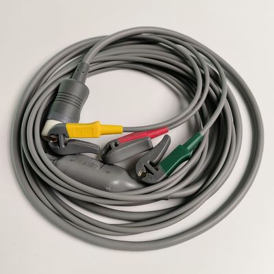 PHILIP  Original Efficia Combined Cable/3-Leadset Grabber IEC. Machine End Round 12-Pin,REF: 989803160741