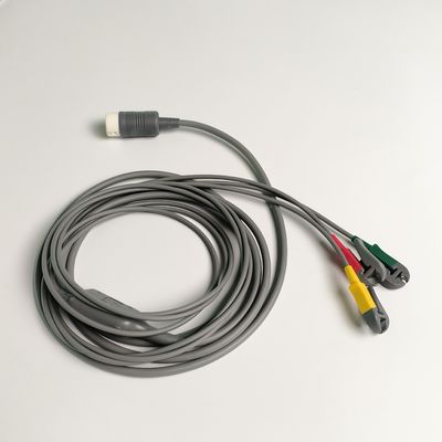 PHILIP  Original Efficia Combined Cable/3-Leadset Grabber IEC. Machine End Round 12-Pin,REF: 989803160741