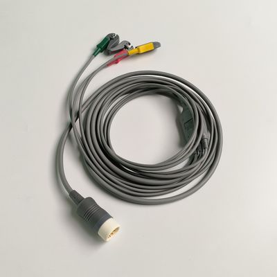 PHILIP  Original Efficia Combined Cable/3-Leadset Grabber IEC. Machine End Round 12-Pin,REF: 989803160741